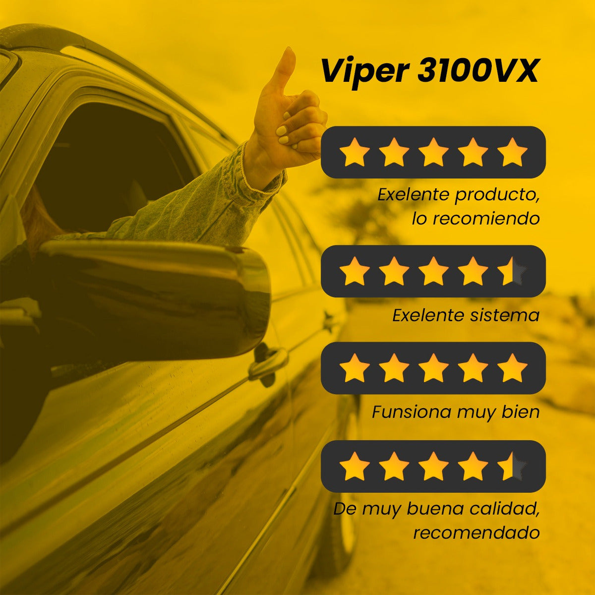 Alarma Viper De Seguridad Profesional 3100vx 3 Botones 1 Vía