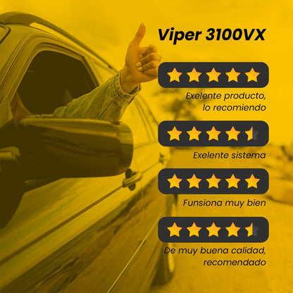 Alarma Viper De Seguridad Profesional 3100vx 3 Botones 1 Vía
