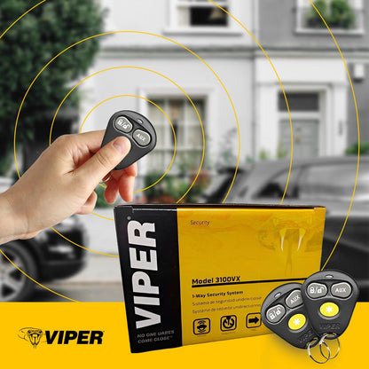 Alarma Viper De Seguridad Profesional 3100vx 3 Botones 1 Vía